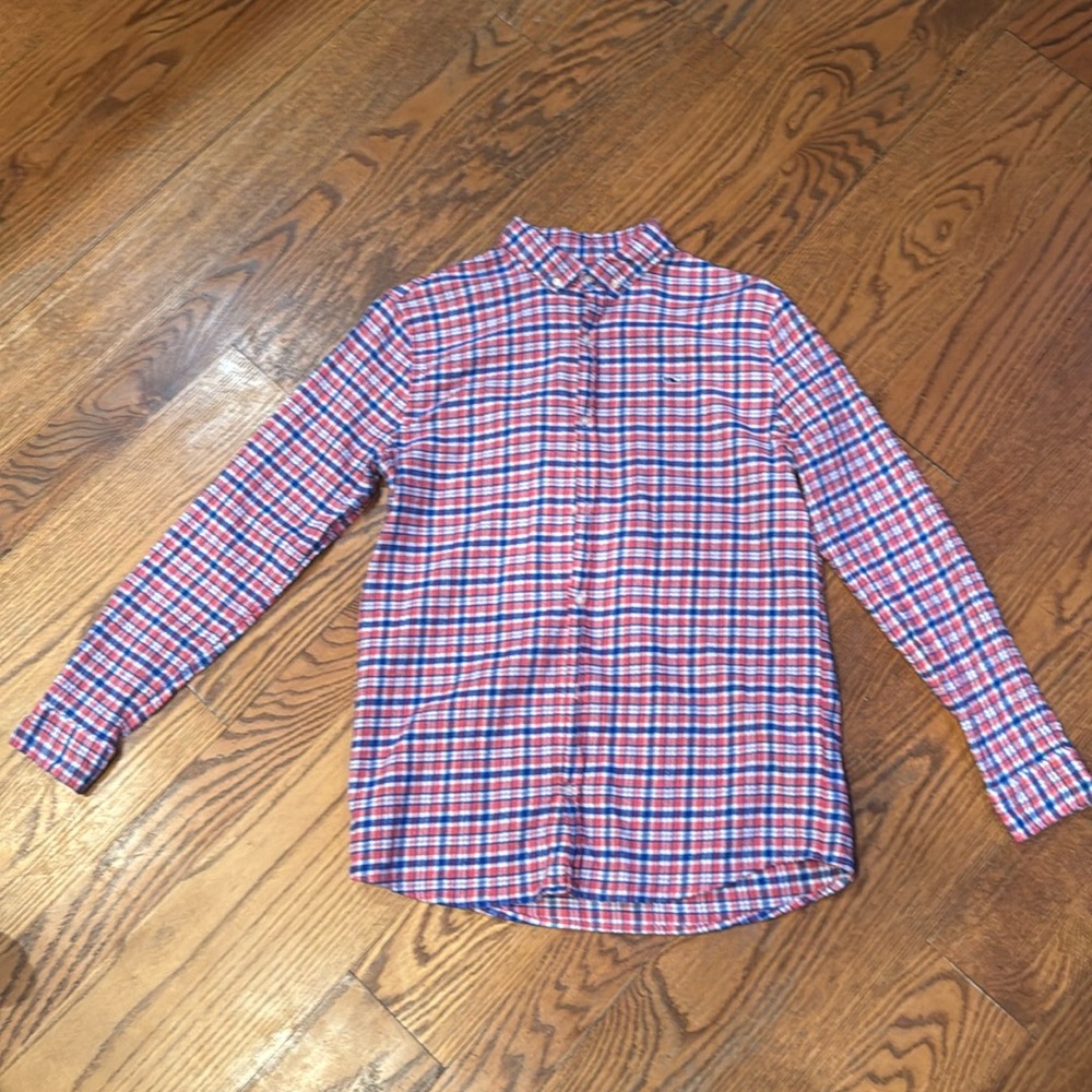 Vineyard Vines kids extra large flannel button-down very soft
